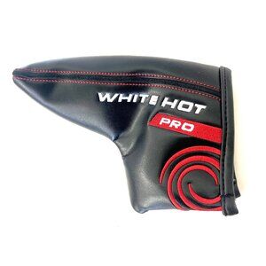 Odyssey White Hot Pro Blade Putter Golf Headcover Black, White, Red